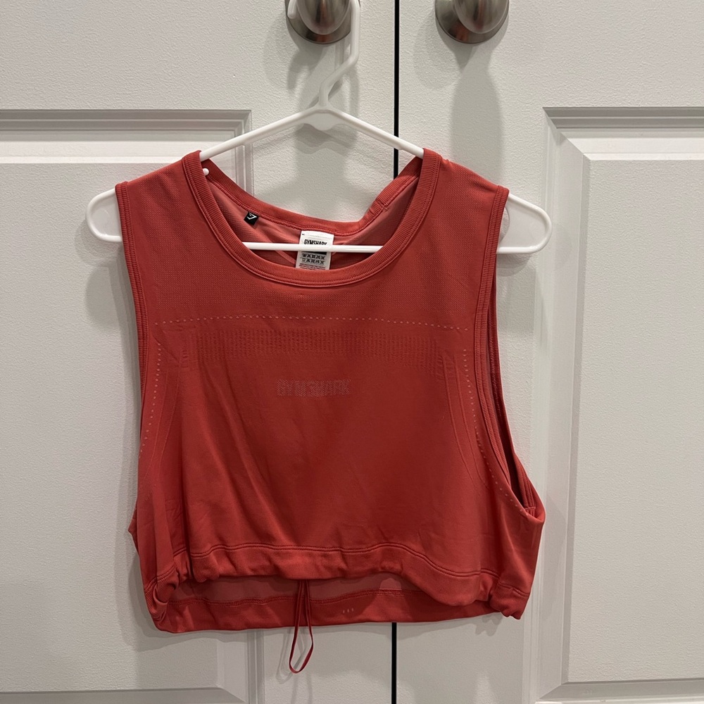 Gymshark breeze light weight seamless crop top in rose slate